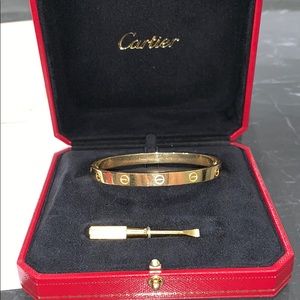 Cartier Love Bracelet Yellow Gold Size 19